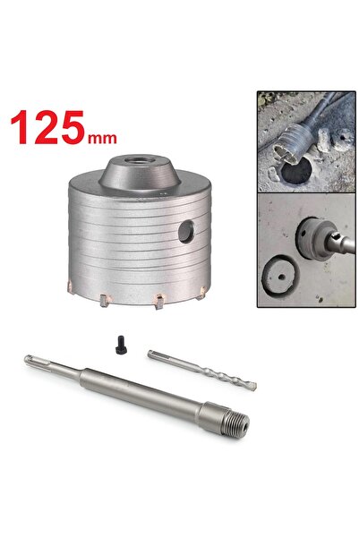 Depolife SDS Elmas Beton Delme Pançı 125mm Beton Duvar Taş Delme Ucu Profesyo...