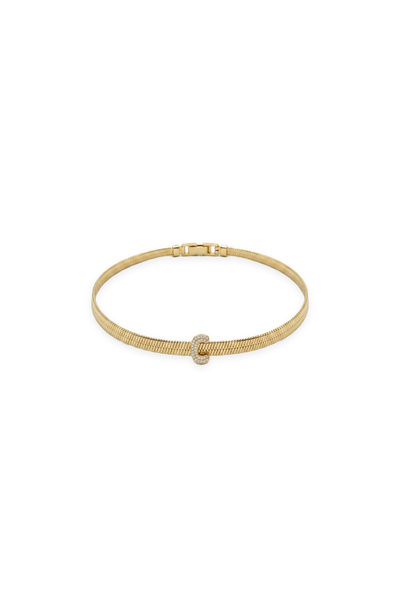 Charmist Çelik Üzeri Altın Kaplama Monogram Gold Harf Bileklik - C