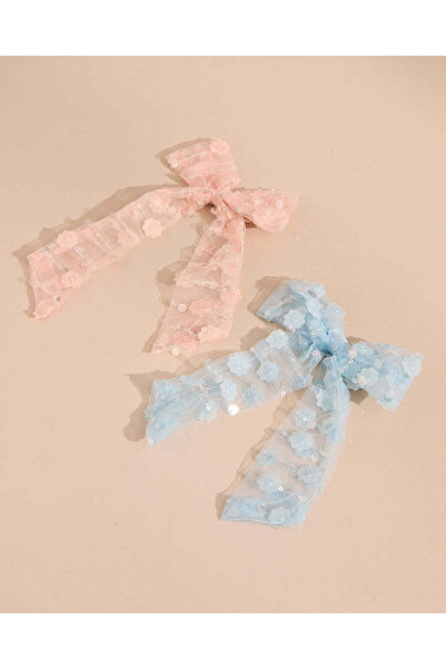 REDTAG Girls Assorted Embellished Hair Clip Set (Pack Of 2)