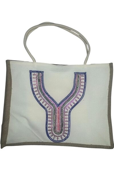 AMARA Secret Boutique Emirati Talli Tote Bag, Traditional UAE Heritage Handba...