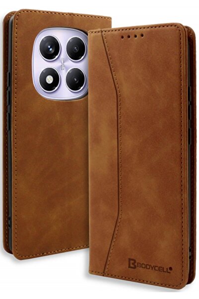 Bodycell Θήκη Xiaomi Redmi Note 14 Pro 5G / Poco X7 Book Case Πορτοφόλι - Brown