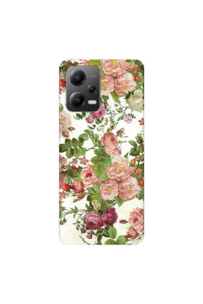 Other Xiaomi Poco X5 Pink roses 2 Transparent Silicone TPU Θήκη