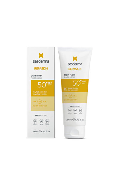 Sesderma REPASKIN Light Fluid SPF50+, cremă pentru corp și față cu textură uș...