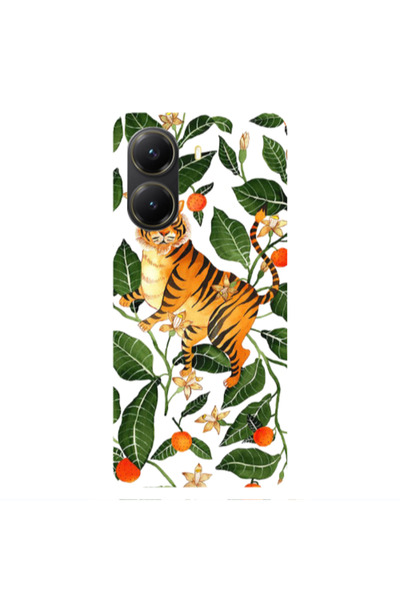Other Xiaomi Poco X7 Pro Flower Leopard and Laves Transparent Silicone TPU Θήκη