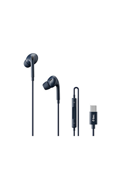 Ttec Pop Fit USB-C Stereo Mikrofonlu Kulakiçi Kablolu Kulaklık Lacivert 2KMM23L