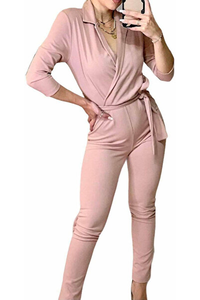 Woman's Fashion Γυναικεία Ολόσωμη Φόρμα Ροζ