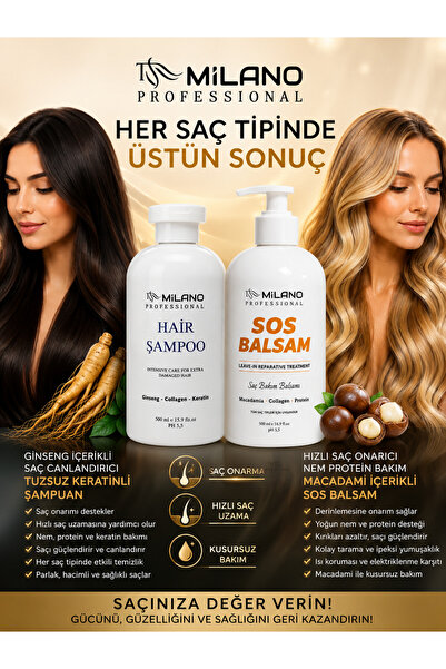 TRN MİLANO 500 ml sos balsam ve şampuan