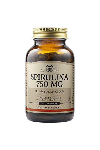 Solgar Σπιρουλίνα 750mg 80 Κάψουλες