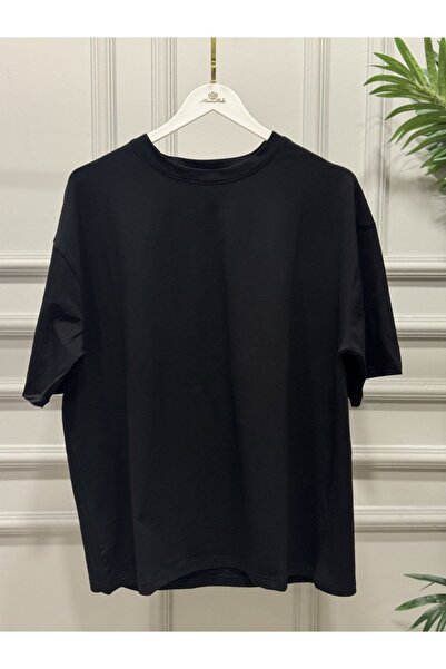 ALANURMODA 3097 short sleeve oversized t-shirt black