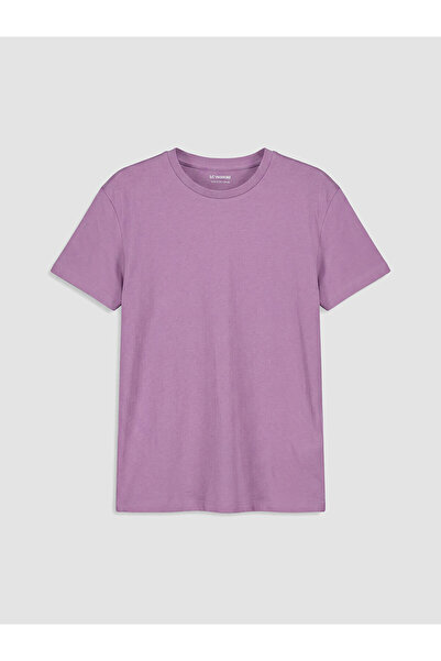 LC Waikiki Purple Crew Neck Girl's T-Shirt