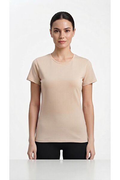 Altınay 3 Pieces Women's Lycra Crew Neck Short Sleeve T-Shirt (Body) 95% Cott...