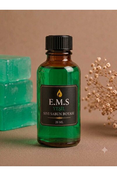 E.M.S AVM YEŞİL SIVI SABUN BOYASI SABUN BAZI BOYASI 20 ML 1.KALİTE.