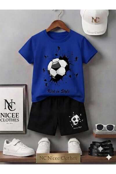 NC Nicee Clothes Summer Children's T-Shirt Shorts Unisex (Ball Printed)