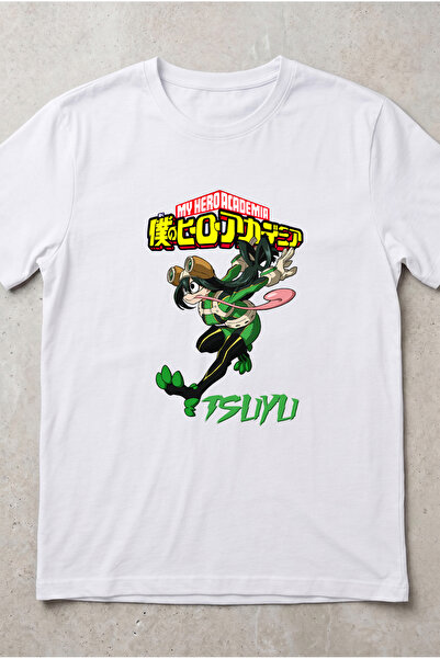 Silkensoul My Hero Academia Tsuyu Anime Printed Standard Cut Unisex Tshirt