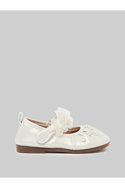 Styli Girls Embellished Velcro Ballerina Shoes