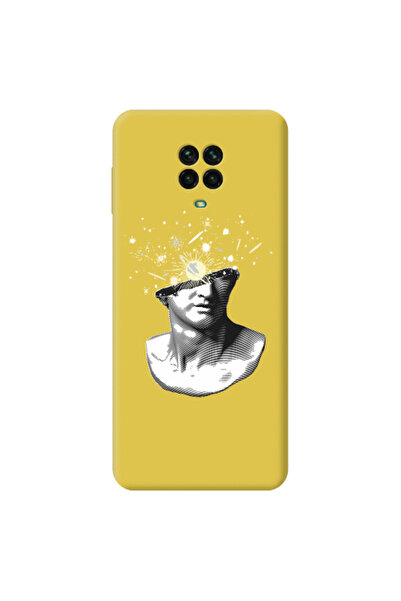 Other Xiaomi Redmi Note 9 Pro Space Statue Yellow Colored Silicone TPU Θήκη