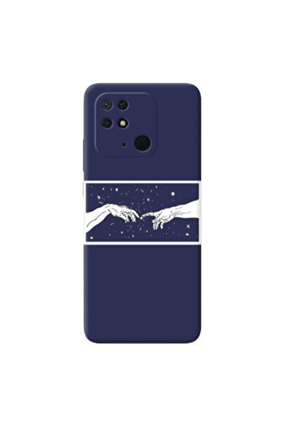 Other Xiaomi Redmi 10C Touch Dark blue Colored Silicone TPU Θήκη