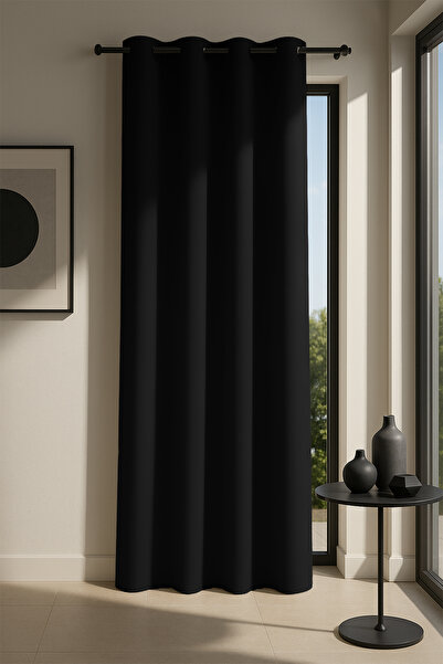 Premier Home Astra 100% Συσκότιση Μαύρη Κουρτίνα Φόντου 240X250 1x3 Πιέτες