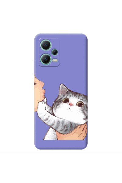 Other Xiaomi Redmi Note 12 Pro 5G No Kiss Purple Colored Silicone TPU Θήκη