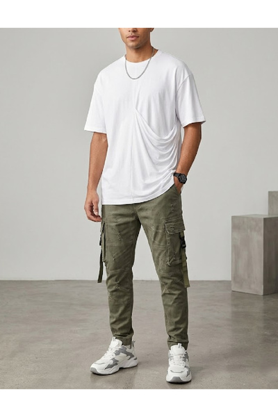 Evendi Tricou Oversize, Alb
