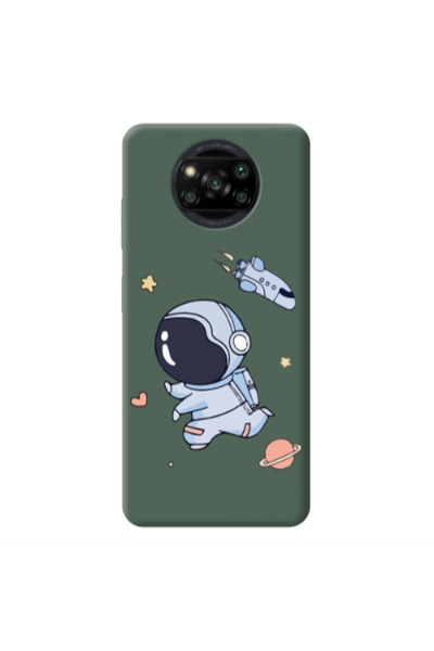 Other Xiaomi Poco X3 Pro Aduket Dark Green Colored Silicone TPU Θήκη