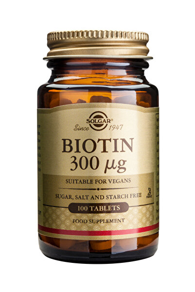 Solgar Biotina (Vitamina B7) 300mcg 100tb