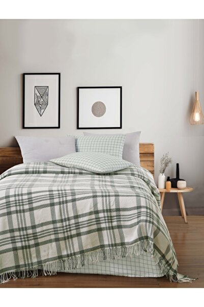 Bella Home Solis Double Pique Set |   Modern Patterned |   Soft Textured |   ...