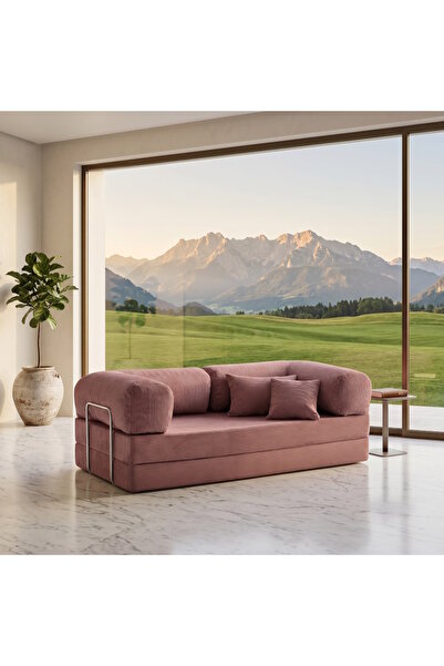 NESTİME 200x100 ComfortNest Fitilli Kadife Kanepe| Yatak Olabilen, Dayanıklı ...