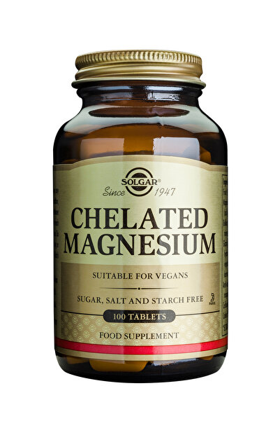 Solgar Chelated Magnesium 100mg 100tb (Chelat de Magneziu)
