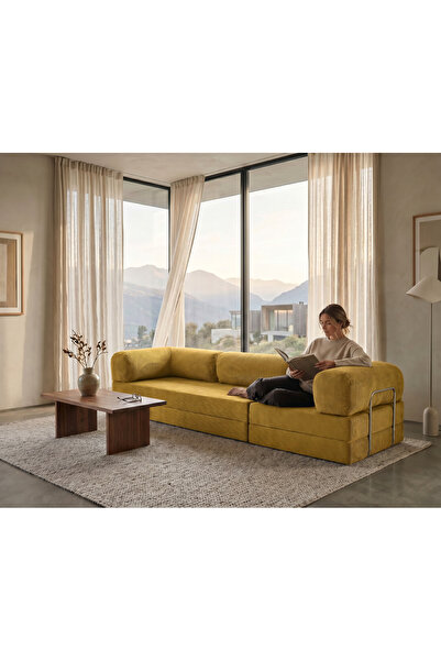 NESTİME 300X100 Modüler Sünger Kanepe,Taşınabilir, Yatak Olabilen,22 DNS Sünger