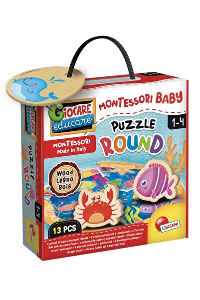 Lisciani Puzzle rotund Montessori Baby, 13 buc