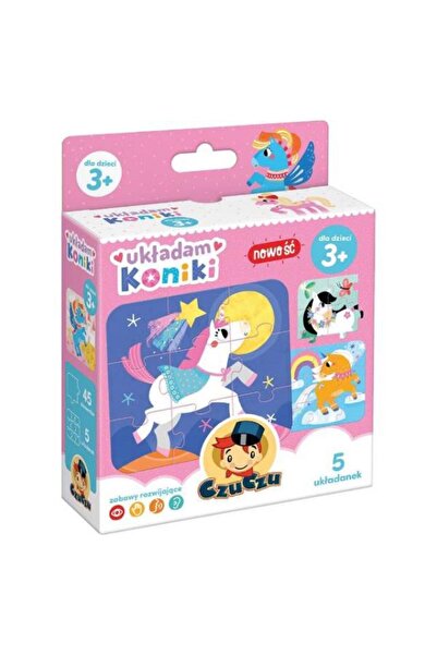 OEM Joc puzzle interactiv pentru copii, Czuczu, 3 ani+, 5 modele, 45 piese, M...