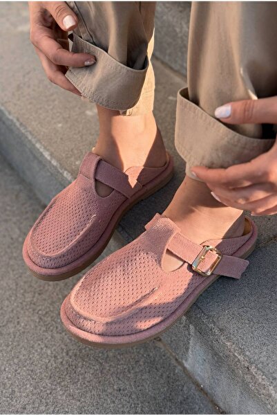 I Love Shoes Γυναικείες παντόφλες Karmel Powder Suede