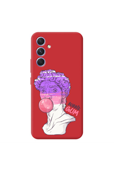 Other Samsung A56 Pin Bubble Red Colored Silicone TPU Θήκη
