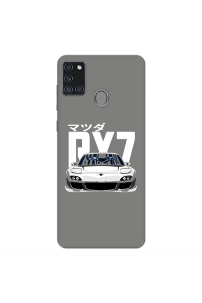 Other Samsung A21S Car Rx7 Grey Colored Silicone TPU Θήκη