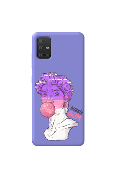Other Samsung A71 Pin Bubble Purple Colored Silicone TPU Θήκη