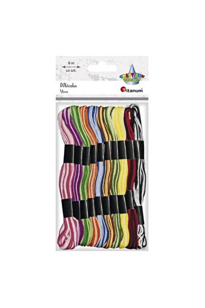 OEM Titanum Mulina bicolora 8 mm – 10 bucăți de 8 m (set)