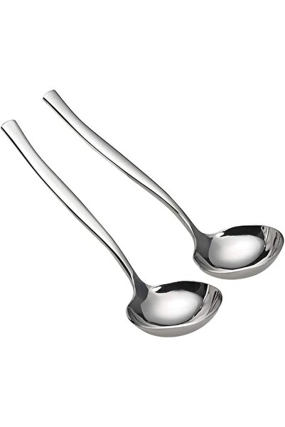 The Bros 2-Piece Stainless Steel Gravy Soup Spoon, Gravy Ladle Soup, Small Ladle