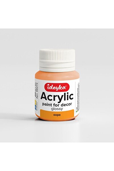 OEM Vopsea acrilica Ideyka Ocru 20 ml cremoasă, cu uscare rapidă, ecologică