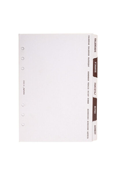 OEM Separatoare tematice A5 Antra pentru organizatoare, folie 15x21 cm