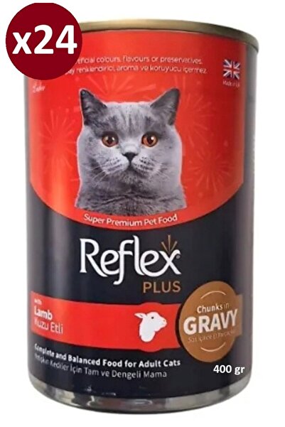 Reflex Plus Konserve Sos İçinde Et Parçacıklı Kuzu Etli Yetişkin Kedi Maması ...