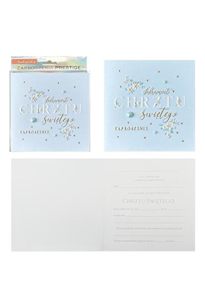 OEM Kukartka Invitații de Botez Premium ZP-0485 buc. cu plicuri