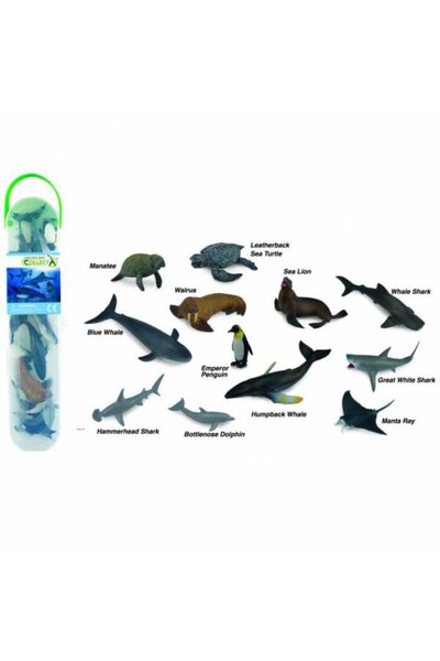 OEM Cutie cu 12 minifigurine animale marine set 1