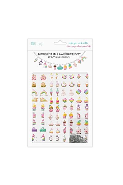 OEM Set creativ pentru brățări DIY cu pandantive pufoase Dalprint dpCraft