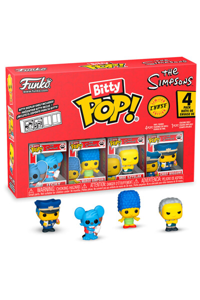 OEM Set 4 figurine Bitty POP, The Simpsons, Itchy, 2,2 cm