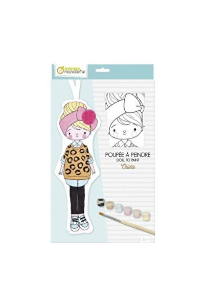 Clairefontaine Papusa din material pentru pictat Olivia, material textil, set...