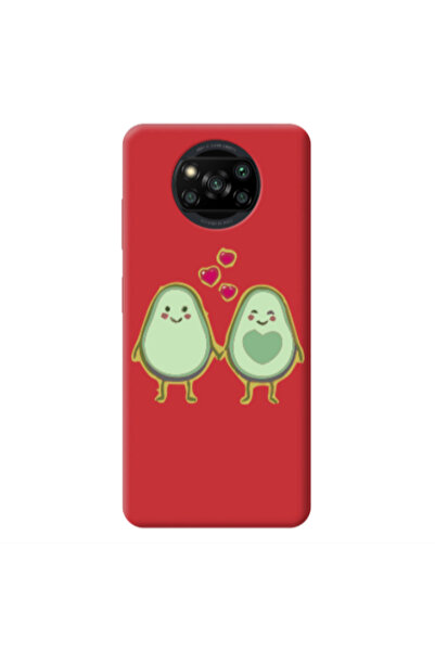 Other Xiaomi Poco X3 /X3 Pro Avocados Red Colored Silicone TPU Θήκη