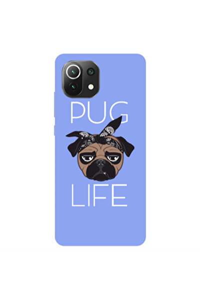 Other Xiaomi Mi 11 Lite Pug Life Light Purple Colored Silicone TPU Θήκη