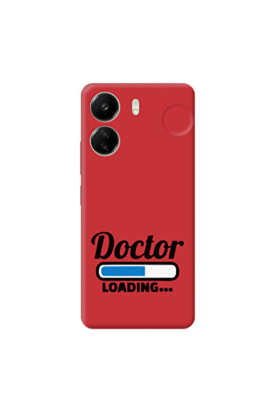 Other Xiaomi Redmi 13C Doctor Loading Red Colored Silicone TPU Θήκη