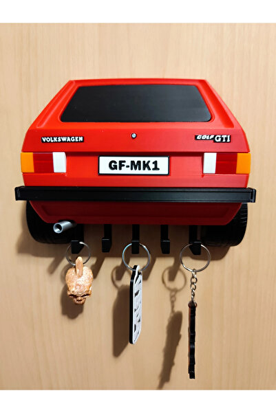 Eva Prints Cuier pentru chei Volkswagen Golf GTI MK1, organizator perete, sup...